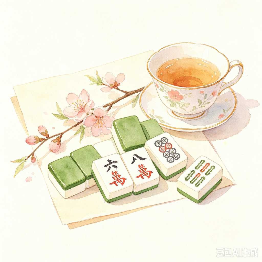 handmade mahjong tiles set